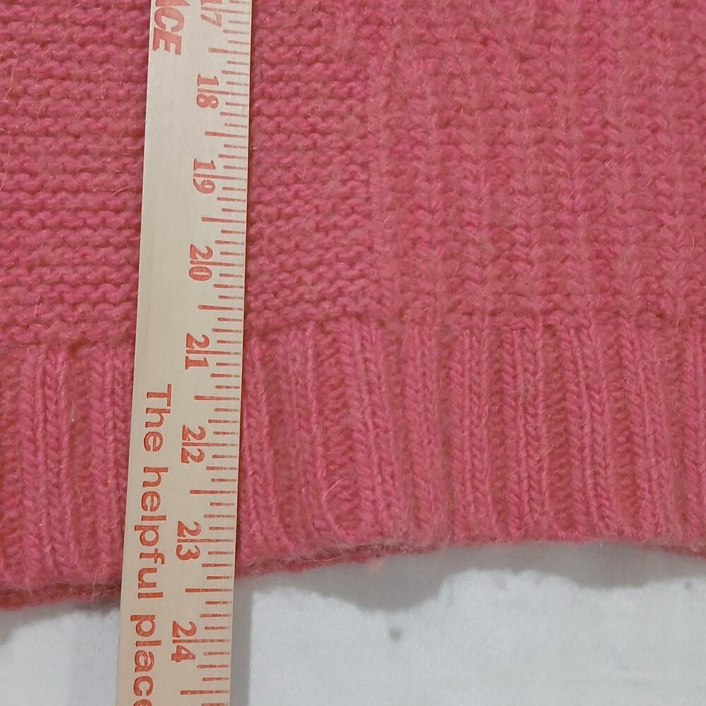 Banana Republic Sweater Womens XL Pink Strawberry Turtleneck Wool Alpaca - Picture 8 of 9